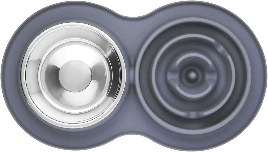 Frisco Silicone Slow Feeder Mat with Stainless Steel Bowl 6 Frisco Silicone Slow Feeder Mat with Stainless Steel Bowl - Image 4