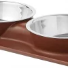Frisco Double Stainless Steel Dog & Cat Bowl with Silicone Mat -Pet Food Gear Shop 277551 MAIN. SY630 V1627933884