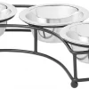 Frisco Curved Triple Feeder Stainless Steel Dog & Cat Bowl 1 Frisco Curved Triple Feeder Stainless Steel Dog & Cat Bowl -Pet Food Gear Shop 277562 MAIN. SY630 V1627933925