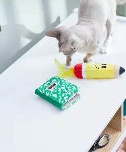 Frisco Notebook & Pencil Plush Cat Toy with Catnip, 2 count -Pet Food Gear Shop 279411 PT3. SY630 V1628191487
