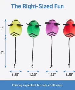 Frisco Crayon Box Plush Mice Cat Toy with Catnip, 5 count -Pet Food Gear Shop 279413 PT2. SY630 V1629824477