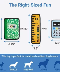 Frisco Essentials Flat Plush Squeaky Dog Toy, 3 count -Pet Food Gear Shop 279441 PT1. SY630 V1629824202