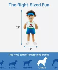 Frisco Gym Teacher Plush Squeaky Dog Toy -Pet Food Gear Shop 279447 PT1. SY630 V1629824195