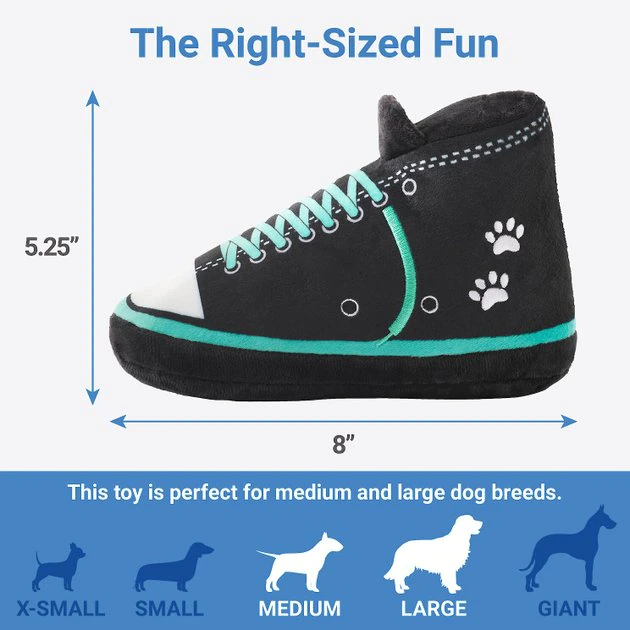 Frisco Sneakers Plush Squeaky Dog Toy, 2 count 4 Frisco Sneakers Plush Squeaky Dog Toy, 2 count - Image 2