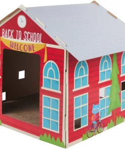 Frisco School House Cardboard Cat Toy