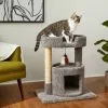 Frisco 27-in Real Carpet Cat Tree with Condo and Oval Perch -Pet Food Gear Shop 282745 MAIN. SY630 V1621948702
