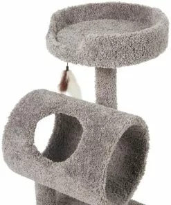 Frisco 35-in Real Carpet Cat Tree with Tunnel -Pet Food Gear Shop 282749 PT2. SY630 V1622813269