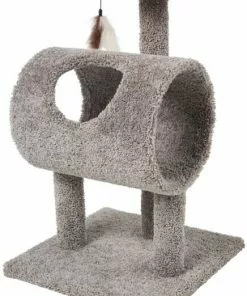 Frisco 35-in Real Carpet Cat Tree with Tunnel -Pet Food Gear Shop 282749 PT3. SY630 V1622813243
