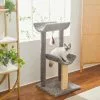 Frisco 40-in Real Carpet Tri-post Cat Tree, Gray -Pet Food Gear Shop 282753 MAIN. SY630 V1621949377