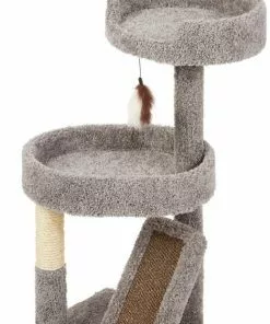 Frisco 44-in Real Carpet Cat Tree with Replaceable Corrugate Scratcher -Pet Food Gear Shop 282757 PT3. SY630 V1621949247