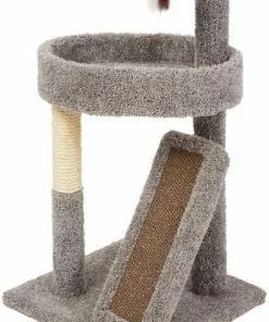 Frisco 44-in Real Carpet Cat Tree with Replaceable Corrugate Scratcher -Pet Food Gear Shop 282757 PT4. SY630 V1621948706