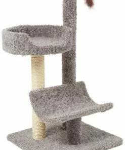 Frisco 45-in Real Carpet Cat Tree, Gray 9 Frisco 45-in Real Carpet Cat Tree, Gray -Pet Food Gear Shop 282761 PT3. SY630 V1622813264