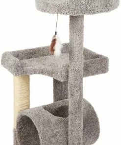 Frisco 54-in Real Carpet Cat Tree with Tunnel and Square Perches, Gray 8 Frisco 54-in Real Carpet Cat Tree with Tunnel and Square Perches, Gray -Pet Food Gear Shop 282767 PT3. SY630 V1621949643