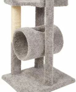 Frisco 54-in Real Carpet Cat Tree with Tunnel and Square Perches, Gray 9 Frisco 54-in Real Carpet Cat Tree with Tunnel and Square Perches, Gray -Pet Food Gear Shop 282767 PT4. SY630 V1621948663