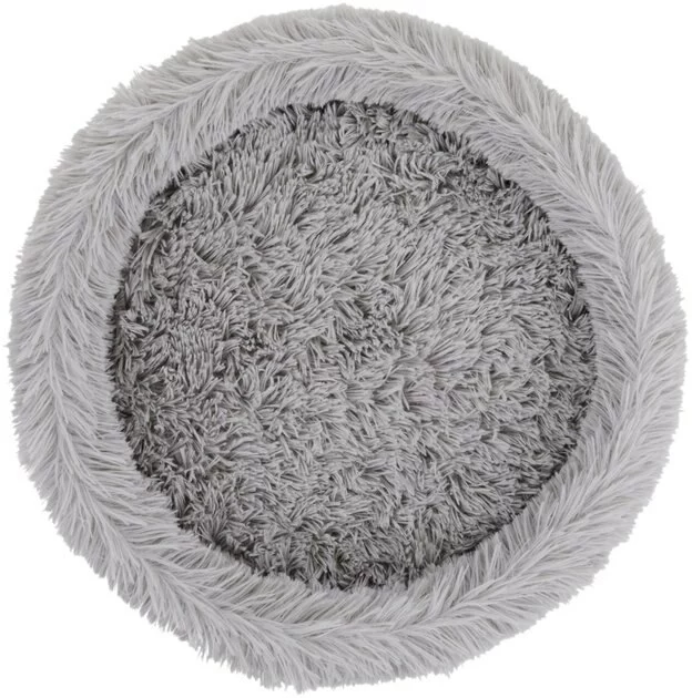 Frisco Eyelash Fur Round Elevated Cat Bed 6 Frisco Eyelash Fur Round Elevated Cat Bed - Image 4