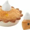 Frisco Grandma Sophie's Pumpkin Pie 2-in-1 Plush Squeaky Dog Toy