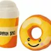 Frisco Fall Pumpkin Pie Latte & Donut Plush Squeaky Dog Toy, 2 count -Pet Food Gear Shop 285611 MAIN. SY630 V1629726689