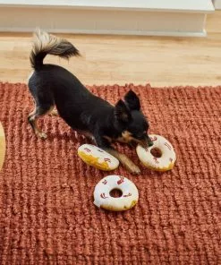 Frisco Maple Bacon Donuts Plush Squeaky Dog Toy, 3 count -Pet Food Gear Shop 285613 PT3. SY630 V1629725241