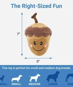 Frisco Fall Acorn Plush Squeaky Dog Toy 6 Frisco Fall Acorn Plush Squeaky Dog Toy -Pet Food Gear Shop 285623 PT1. SY630 V1633969274