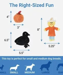 Frisco Fall Hay Wagon Hide & Seek Puzzle Plush Squeaky Dog Toy -Pet Food Gear Shop 285631 PT2. SY630 V1633969276