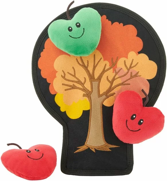 Frisco Autumn Tree with Apples Interactive Plush Squeaky Dog Toy, 4 count 3 Frisco Autumn Tree with Apples Interactive Plush Squeaky Dog Toy, 4 count