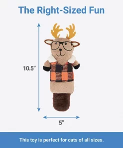 Frisco Hipster Moose Plush Kicker Cat Toy with Catnip -Pet Food Gear Shop 285647 PT1. SY630 V1633969287