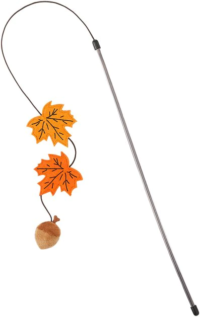 Frisco Fall Acorn & Leaves Teaser Cat Toy with Catnip 3 Frisco Fall Acorn & Leaves Teaser Cat Toy with Catnip