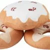 Frisco Maple Bacon Donut Plush Cat Toy with Catnip, 3 count