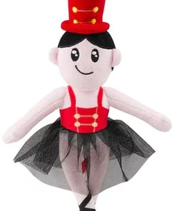 Frisco Ballerina Plush with Rope Squeaky Dog Toy