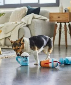 Frisco Winter Drinks Plush Squeaky Dog Toy, 3 count -Pet Food Gear Shop 287149 PT3. SY630 V1632772930