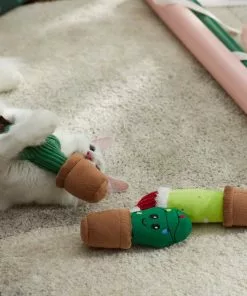 Frisco Holiday Cactus Plush Cat Toy with Catnip, 3 count -Pet Food Gear Shop 287329 PT3. SY630 V1632773537