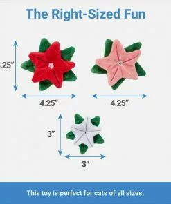 Frisco Flowers Plush Cat Toy with Catnip, 3 count -Pet Food Gear Shop 287331 PT1. SY630 V1637788297