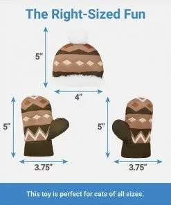 Frisco Mittens & Hat Plush Cat Toy with Catnip, 3 count -Pet Food Gear Shop 287361 PT1. SY630 V1637787691