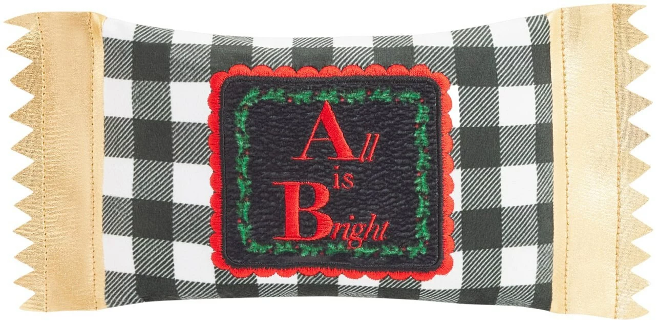 Frisco All is Bright Reversible Plush Kicker Cat Toy with Catnip 3 Frisco All is Bright Reversible Plush Kicker Cat Toy with Catnip