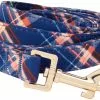 Frisco Fashion Leash, Brown Plaid