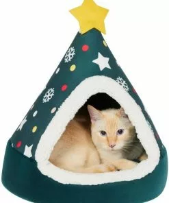 Frisco Holiday Dog & Cat Christmas Tree Cave Bed -Pet Food Gear Shop 287891 PT2. SY630 V1631574874