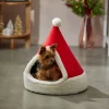 Frisco Holiday Dog & Cat Santa Hat Cave Bed -Pet Food Gear Shop 287893 MAIN. SY630 V1631660213