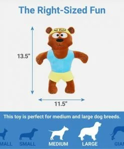 Frisco Fitness Bear Reversible Plush Squeaky Dog Toy -Pet Food Gear Shop 288897 PT1. SY630 V1640722637