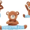 Frisco Yoga Bear Plush Squeaky Dog Toy, 3 count -Pet Food Gear Shop 288905 MAIN. SY630 V1638291271