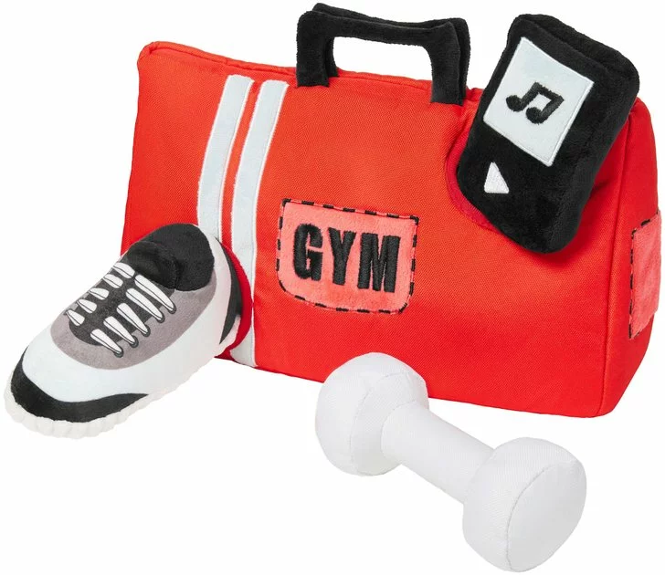 Frisco Gym Bag Hide & Seek Puzzle Plush Squeaky Dog Toy 3 Frisco Gym Bag Hide & Seek Puzzle Plush Squeaky Dog Toy