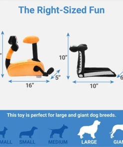 Frisco Treadmill & Bike Plush Squeaky Dog Toy, 2 count -Pet Food Gear Shop 288921 PT1. SY630 V1640722675