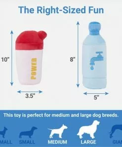 Frisco Protein & Water Bottle Cruncher Dog Toy, 2 count -Pet Food Gear Shop 288927 PT1. SY630 V1640722583