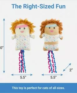 Frisco Dance Girls Plush Kicker Cat Toy with Catnip, 2 count -Pet Food Gear Shop 288945 PT1. SY630 V1640722947