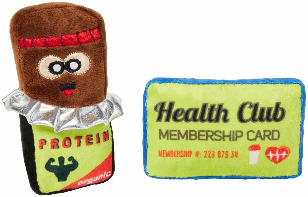 Frisco Protein Bar & Gym Membership Plush Cat Toy with Catnip 3 Frisco Protein Bar & Gym Membership Plush Cat Toy with Catnip