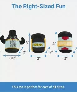 Frisco Pre-Workout & Protein Plush Cat Toy with Catnip, 3 count -Pet Food Gear Shop 288953 PT1. SY630 V1640722387