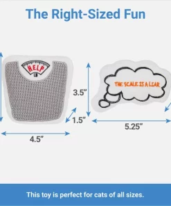 Frisco Scale & Message Bubble Plush Cat Toy with Catnip, 2 count -Pet Food Gear Shop 288959 PT1. SY630 V1640722344