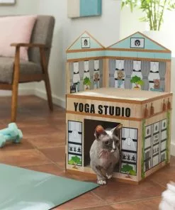 Frisco Yoga Studio Cardboard Cat House, 2-Story -Pet Food Gear Shop 288965 PT3. SY630 V1638292325
