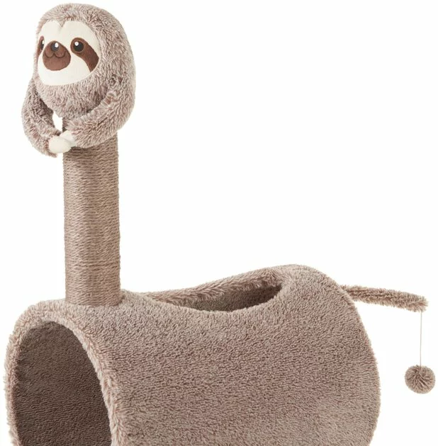 Frisco Animal Series Cat Tunnel with Scratching Post, Sloth 5 Frisco Animal Series Cat Tunnel with Scratching Post, Sloth - Image 3