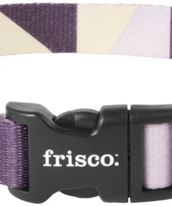 Frisco Purple Colorblock Dog Collar