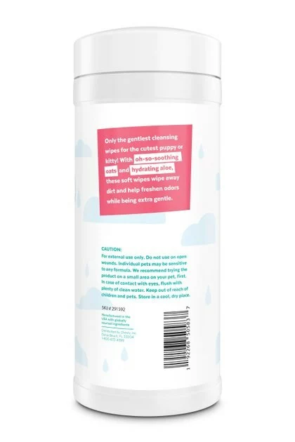 Frisco Gentle Cleaning Waterless Grooming Wipes for Puppies & Kittens, Green Tea Scent 5 Frisco Gentle Cleaning Waterless Grooming Wipes for Puppies & Kittens, Green Tea Scent - Image 3